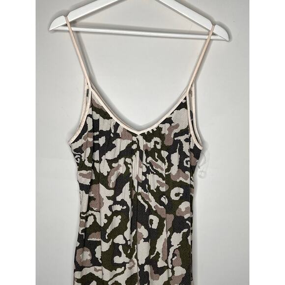 Sam & Lavi V Neck Spaghetti Strap Camo Printed Dress Women's S - Picture 8 of 9
